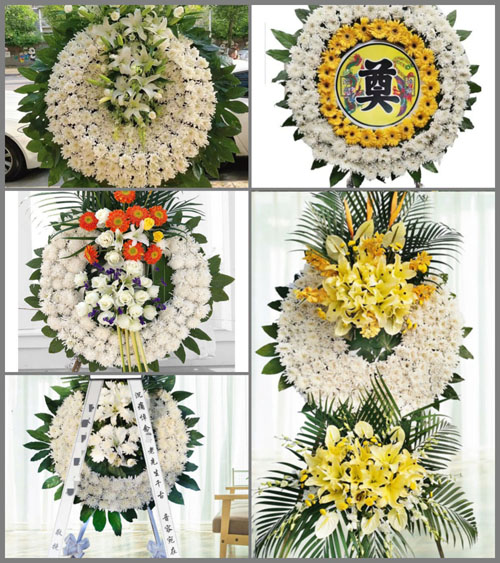 山东济宁兖州区王因街道后侯村花圈速递